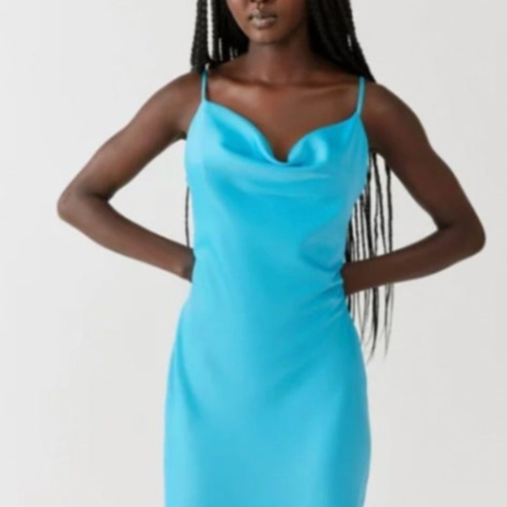 NWT Urban Outfitters Mallory Cowl Neck Slip Dress